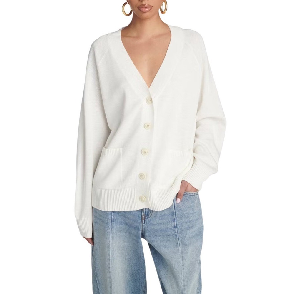 KBB by Kahlana V-Neck Button‎ Front Lightweight Cardigan